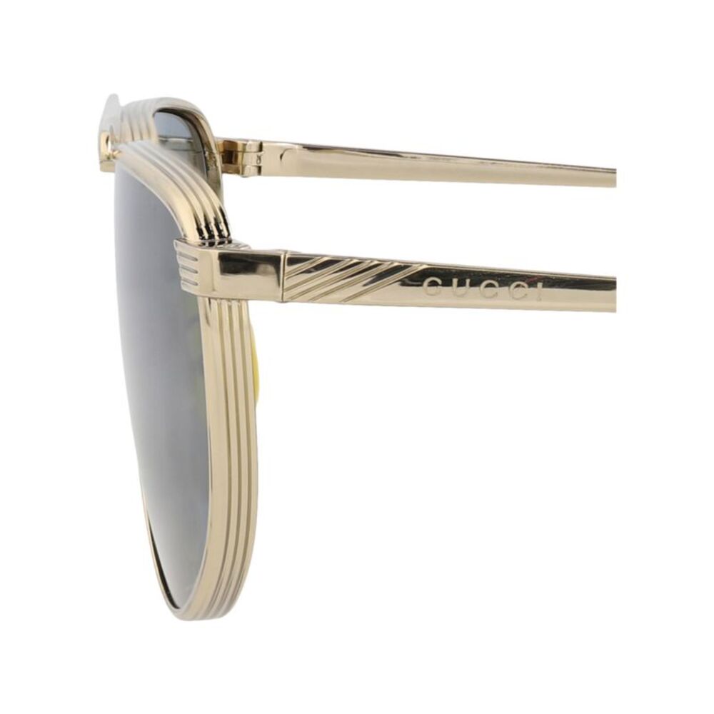 Gucci Aviator-Frame Metal Sunglasses Gold Mens - Picture 4 of 6